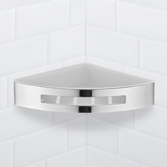 Wall Mounted Chrome Corner Shower Basket Nameeks NFA025